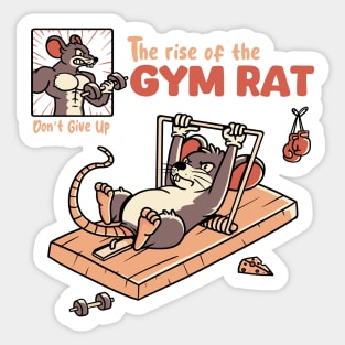 The Rise Of The Gym Rat Sticker